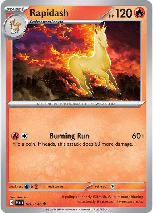 Rapidash - Normal 020/142 Stellar Crown | Uncommon Pokemon Card