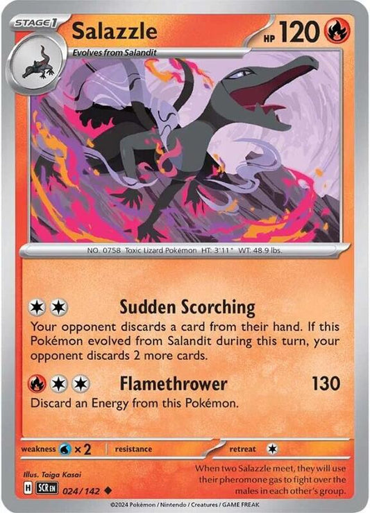 Salazzle - Normal 024/142 Stellar Crown | Uncommon Pokemon Card