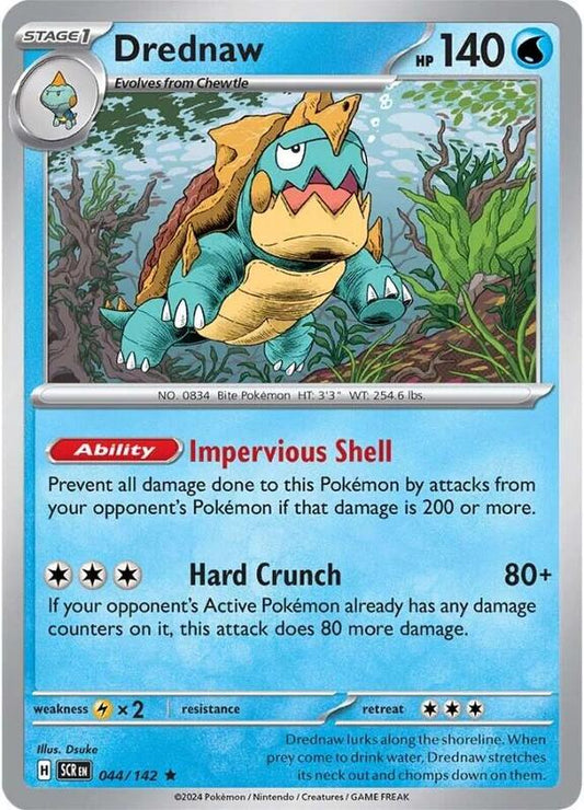 Drednaw - Holofoil 044/142 Stellar Crown | Rare Pokemon Card