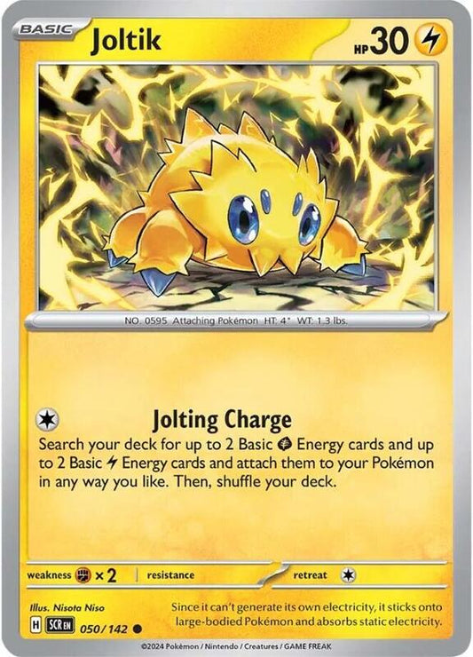 Joltik - 050/142 - Reverse Holofoil 050/142 Stellar Crown | Common Pokemon Card