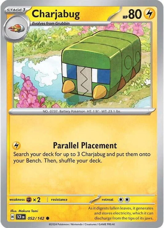 Charjabug - Normal 052/142 Stellar Crown | Common Pokemon Card