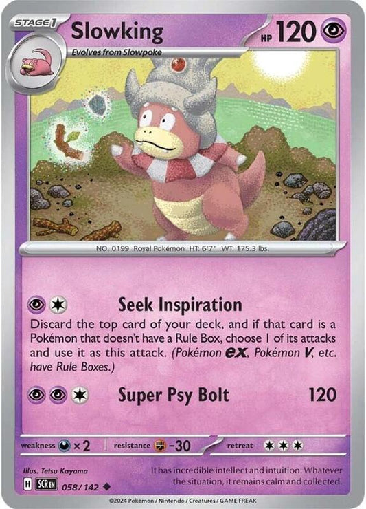 Slowking - Normal 058/142 Stellar Crown | Uncommon Pokemon Card