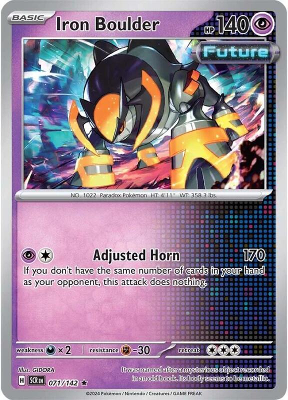 Iron Boulder - Reverse Holofoil 071/142 Stellar Crown | Rare Pokemon Card
