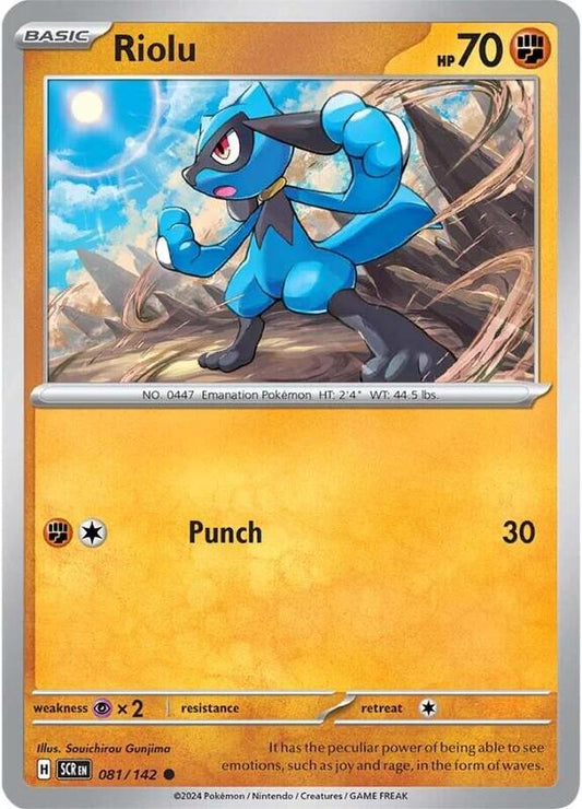 Riolu - Normal 081/142 Stellar Crown | Common Pokemon Card