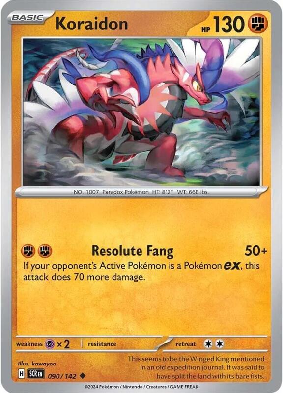 Koraidon - Normal 090/142 Stellar Crown | Uncommon Pokemon Card