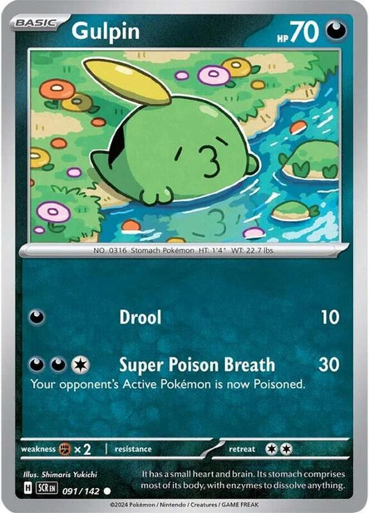 Gulpin - 091/142 - Normal 091/142 Stellar Crown | Common Pokemon Card
