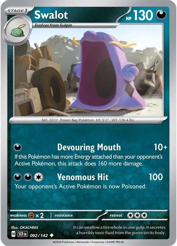 Swalot - Reverse Holofoil 092/142 Stellar Crown | Uncommon Pokemon Card