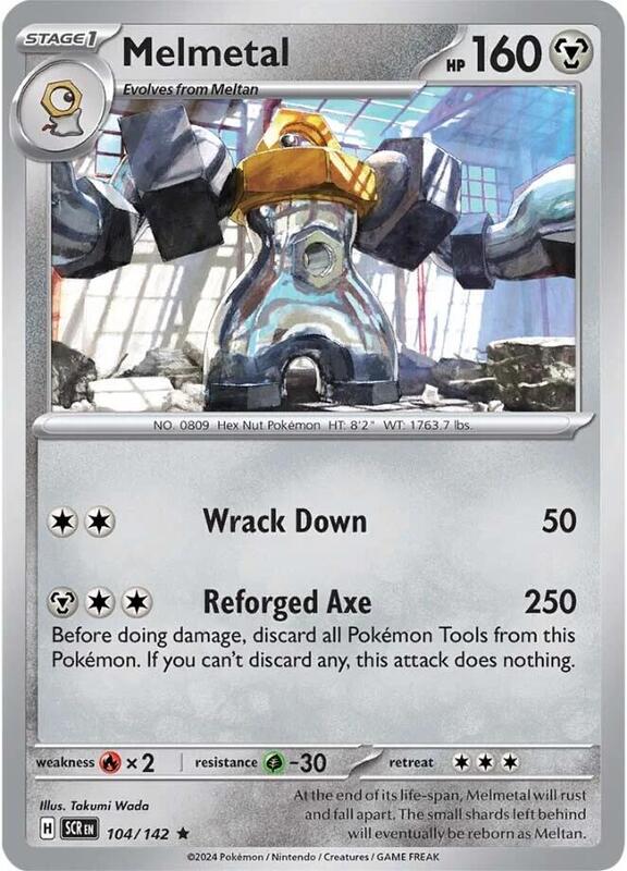 Melmetal - Holofoil 104/142 Stellar Crown | Rare Pokemon Card