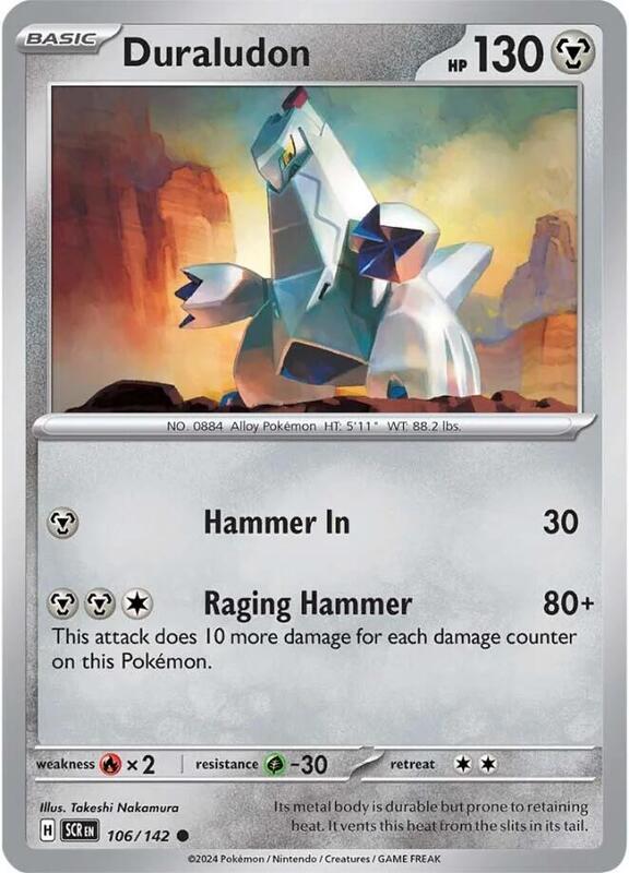 Duraludon - Normal 106/142 Stellar Crown | Common Pokemon Card