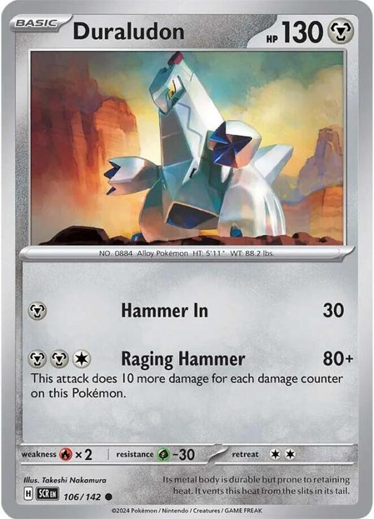 Duraludon - Normal 106/142 Stellar Crown | Common Pokemon Card