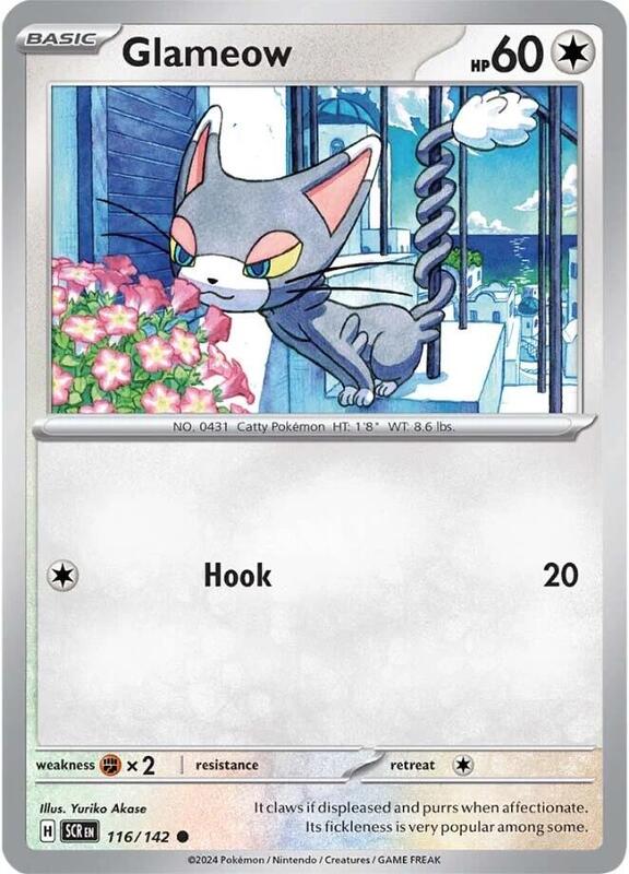 Glameow - Normal 116/142 Stellar Crown | Common Pokemon Card