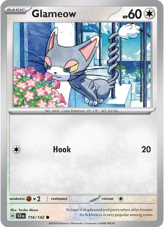 Glameow - Reverse Holofoil 116/142 Stellar Crown | Common Pokemon Card
