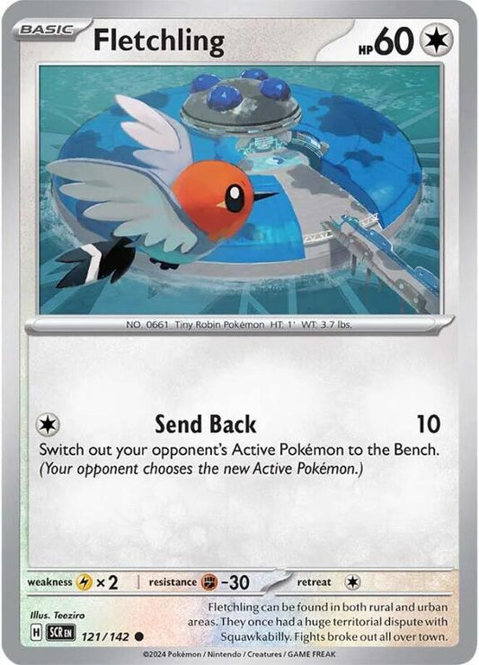 Fletchling - Normal 121/142 Stellar Crown | Common Pokemon Card