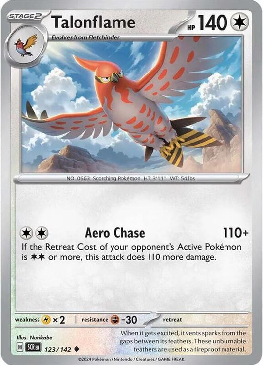Talonflame - Normal 123/142 Stellar Crown | Uncommon Pokemon Card