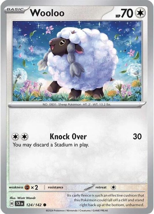 Wooloo - Reverse Holofoil 124/142 Stellar Crown | Common Pokemon Card