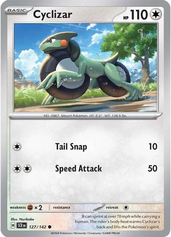 Cyclizar - Reverse Holofoil 127/142 Stellar Crown | Common Pokemon Card