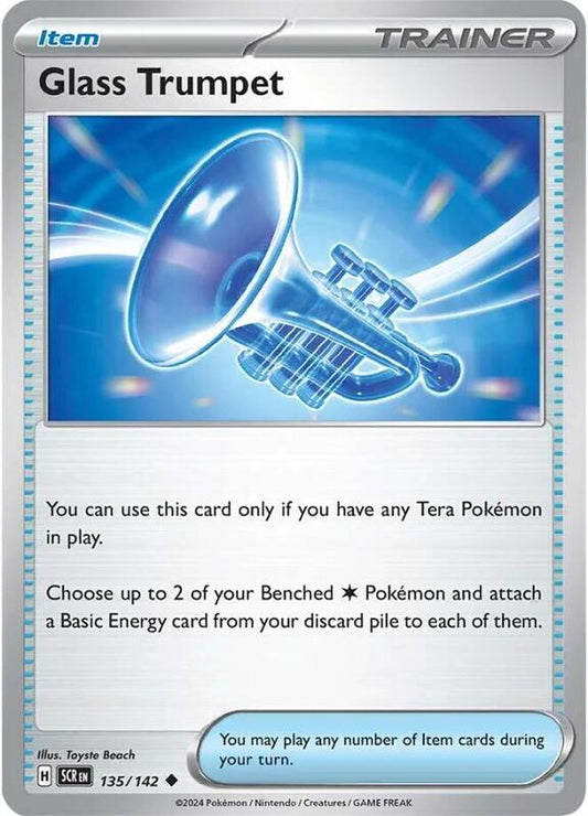 Glass Trumpet - Reverse Holofoil 135/142 Stellar Crown | Uncommon Trainer Card