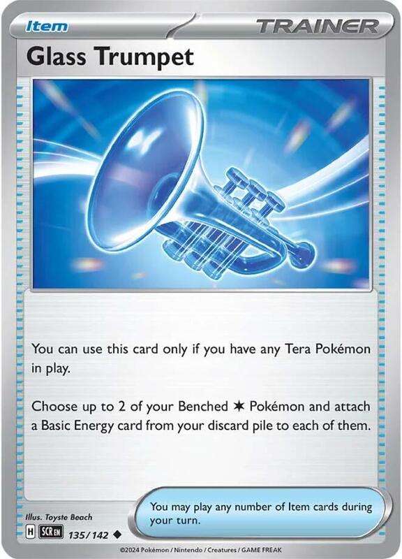 Glass Trumpet - Normal 135/142 Stellar Crown | Uncommon Trainer Card