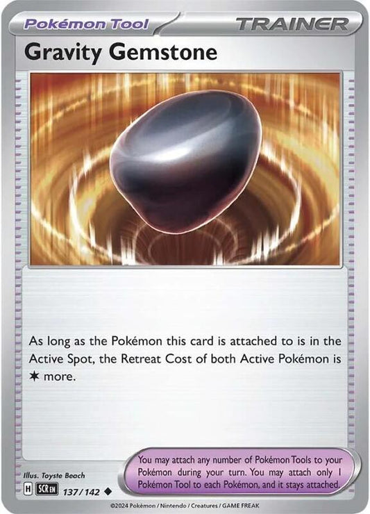 Gravity Gemstone - Reverse Holofoil 137/142 Stellar Crown | Uncommon Trainer Card