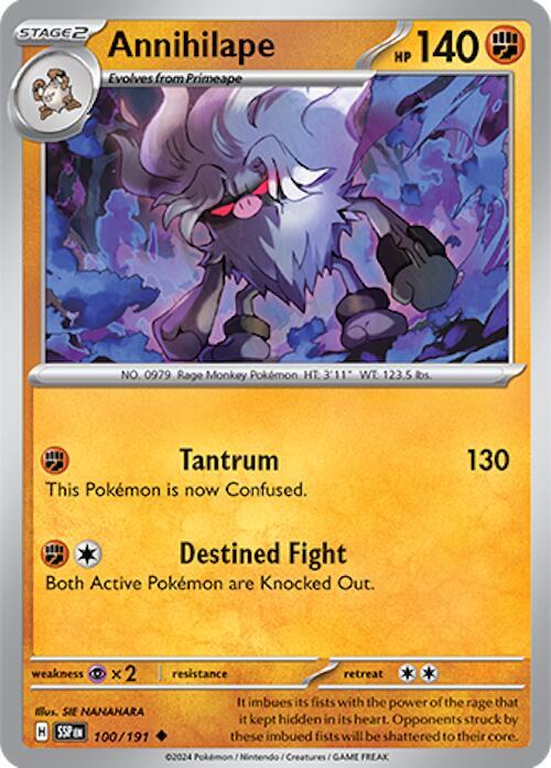Annihilape - Normal 100/191 Surging Sparks | Uncommon Pokemon TCG
