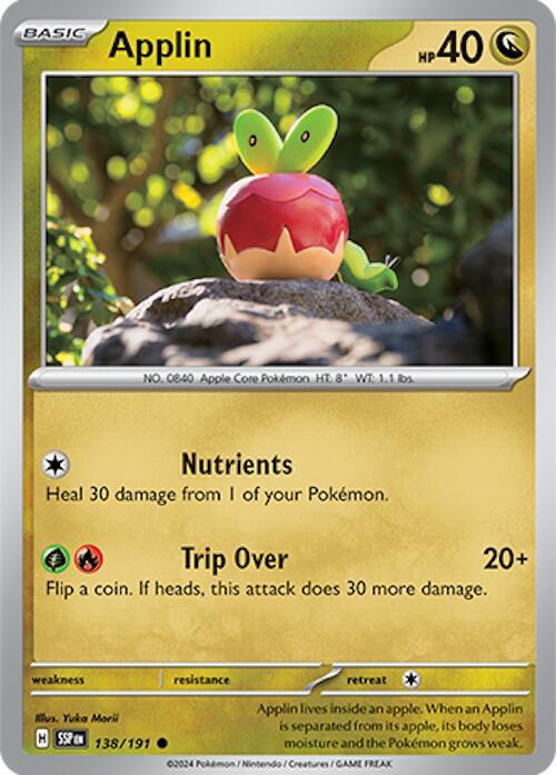 Applin - Reverse Holofoil 138/191 Surging Sparks | Common Pokemon TCG