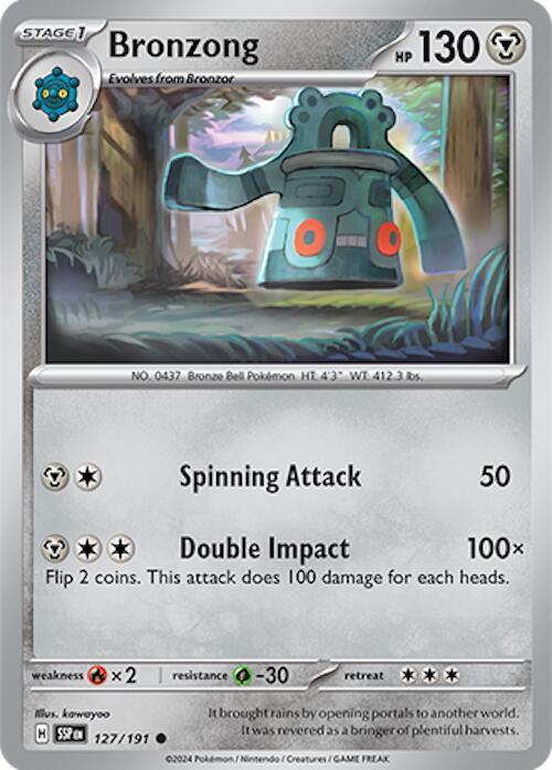 Bronzong - Reverse Holofoil 127/191 Surging Sparks | Common Pokemon TCG