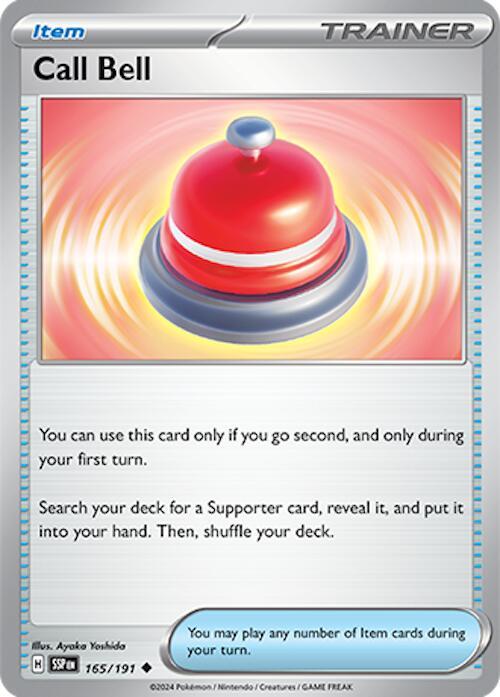 Call Bell - Reverse Holofoil 165/191 Surging Sparks | Uncommon Trainer TCG