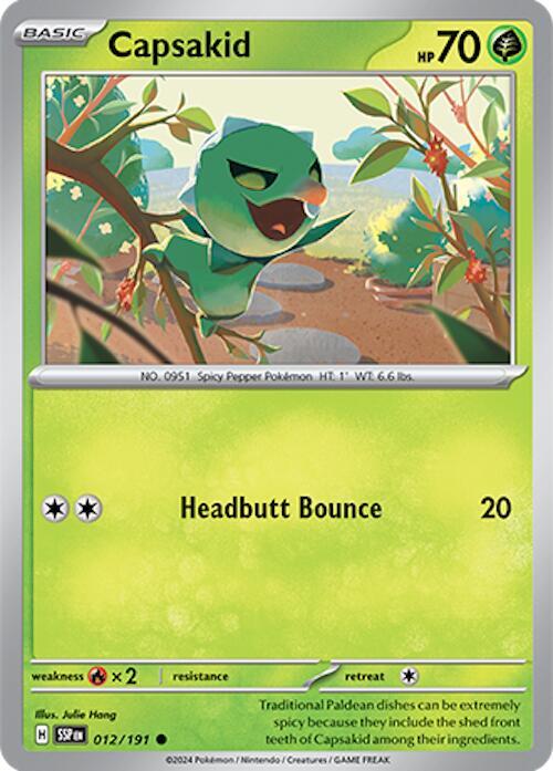 Capsakid - Reverse Holofoil 012/191 Surging Sparks | Common Pokemon TCG