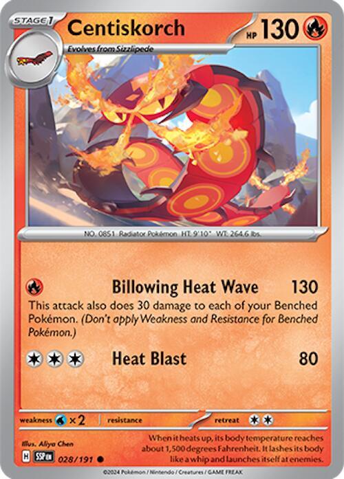 Centiskorch - Normal 028/191 Surging Sparks | Common Pokemon TCG