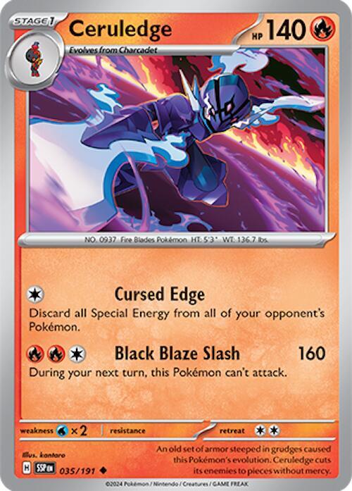 Ceruledge - 035/191 - Reverse Holofoil 035/191 Surging Sparks | Uncommon Pokemon TCG