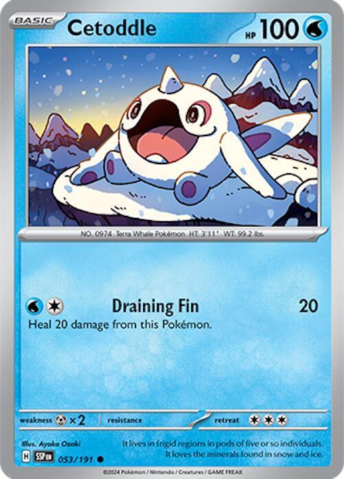Cetoddle - Reverse Holofoil 053/191 Surging Sparks | Common Pokemon TCG