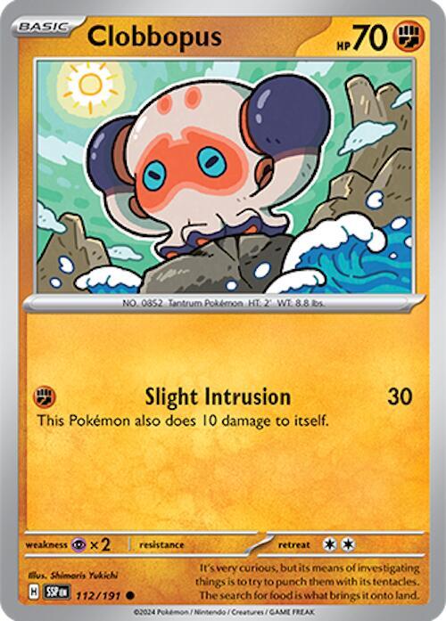 Clobbopus - 112/191 - Reverse Holofoil 112/191 Surging Sparks | Common Pokemon TCG