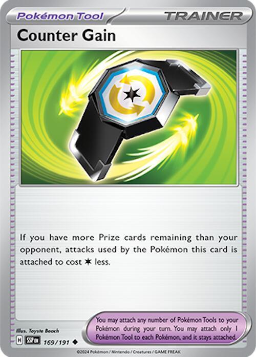 Counter Gain - Reverse Holofoil 169/191 Surging Sparks | Uncommon Trainer TCG