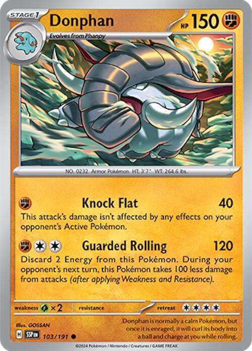 Donphan - Normal 103/191 Surging Sparks | Common Pokemon TCG