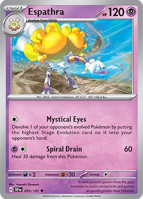 Espathra - Normal 095/191 Surging Sparks | Uncommon Pokemon TCG