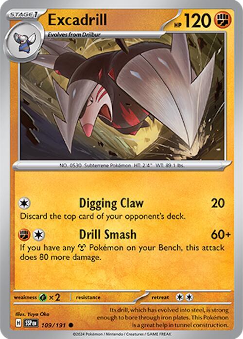 Excadrill - Normal 109/191 Surging Sparks | Common Pokemon TCG