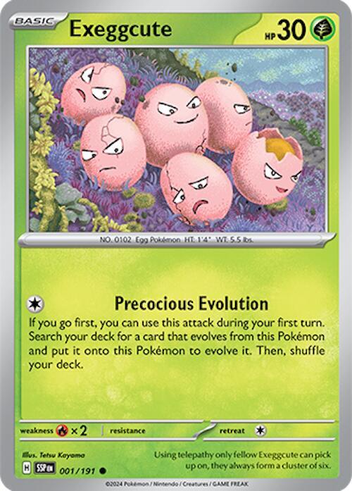Exeggcute - 001/191 - Normal 001/191 Surging Sparks | Common Pokemon TCG