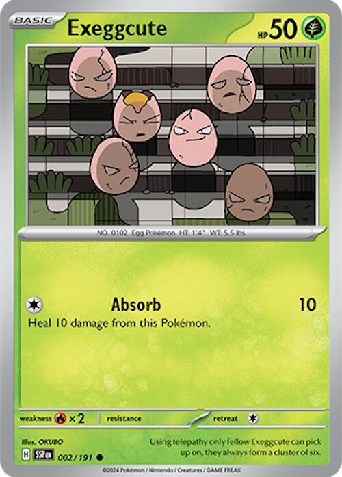 Exeggcute - 002/191 - Normal 002/191 Surging Sparks | Common Pokemon TCG