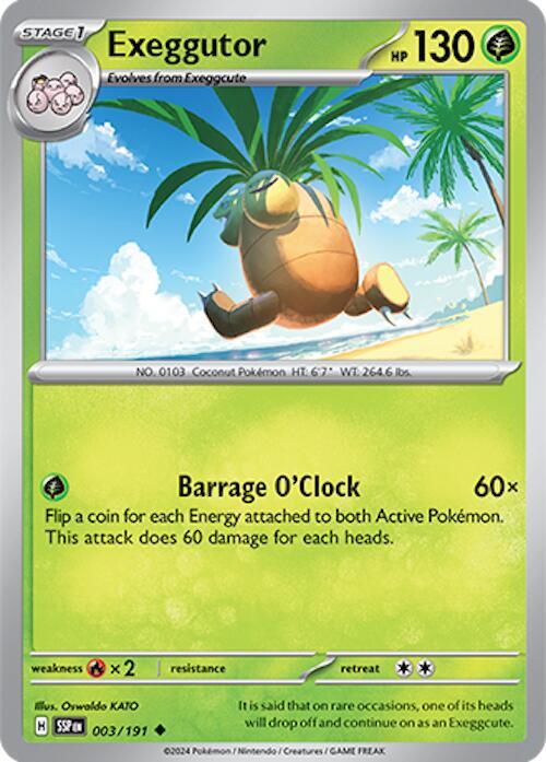Exeggutor - Normal 003/191 Surging Sparks | Uncommon Pokemon TCG
