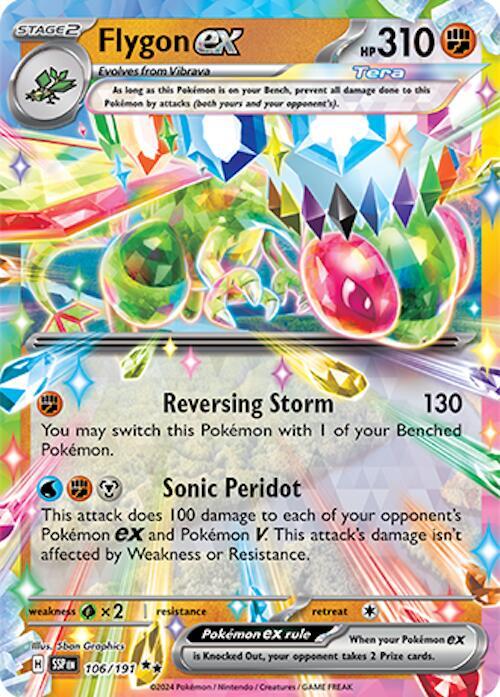 Flygon ex - 106/191 - Holofoil 106/191 Surging Sparks | Double Rare Pokemon TCG