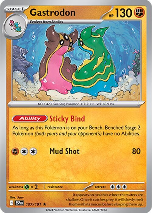 Gastrodon - Reverse Holofoil 107/191 Surging Sparks | Rare Pokemon TCG