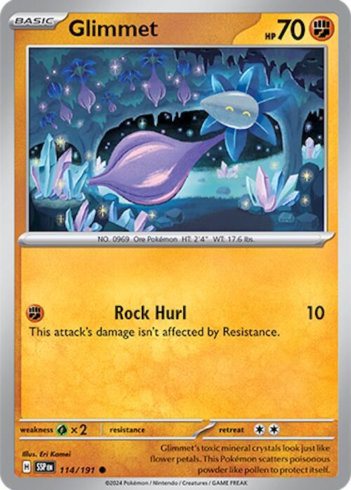 Glimmet - Normal 114/191 Surging Sparks | Common Pokemon TCG