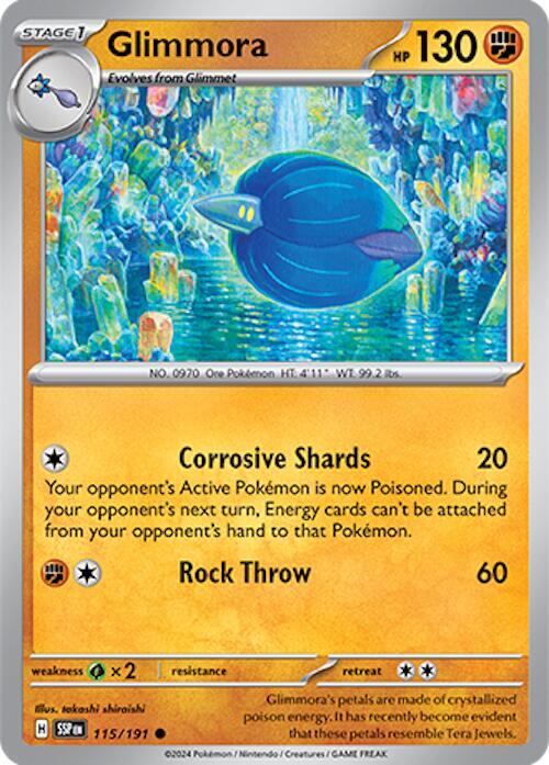 Glimmora - Reverse Holofoil 115/191 Surging Sparks | Common Pokemon TCG