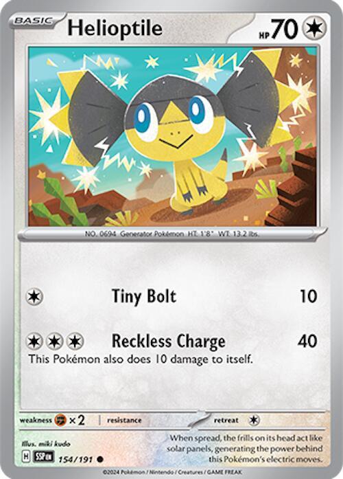 Helioptile - Normal 154/191 Surging Sparks | Common Pokemon TCG