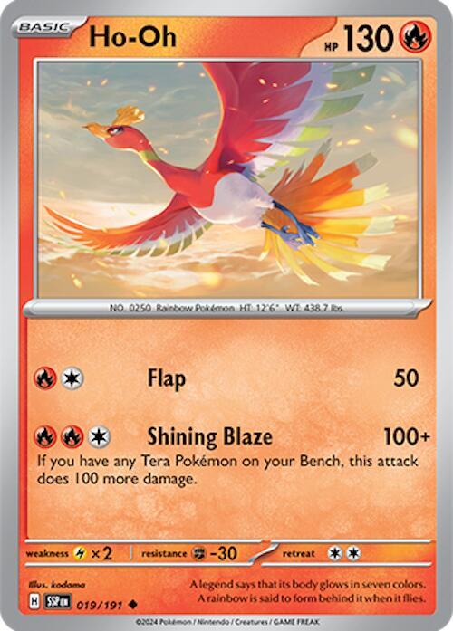 Ho-Oh - Reverse Holofoil 019/191 Surging Sparks | Uncommon Pokemon TCG
