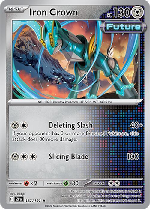 Iron Crown - Holofoil 132/191 Surging Sparks | Rare Pokemon TCG