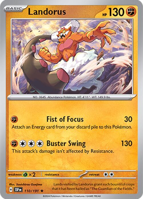 Landorus - Reverse Holofoil 110/191 Surging Sparks | Rare Pokemon TCG
