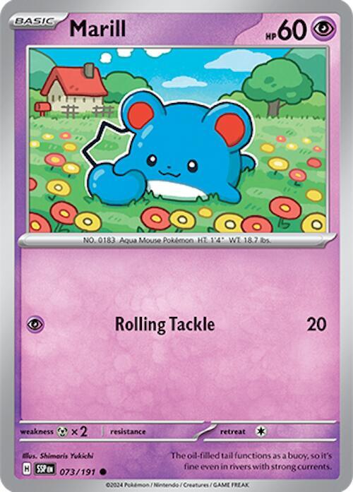 Marill - Normal 073/191 Surging Sparks | Common Pokemon TCG