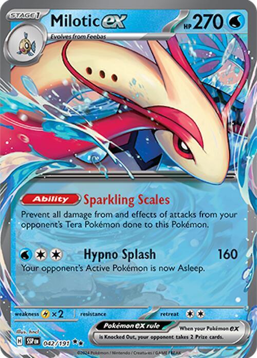 Milotic ex - 042/191 - Holofoil 042/191 Surging Sparks | Double Rare Pokemon TCG