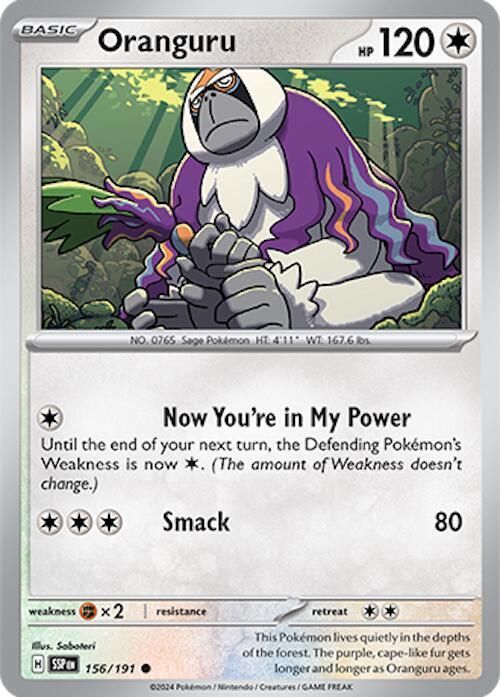 Oranguru - Reverse Holofoil 156/191 Surging Sparks | Common Pokemon TCG